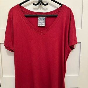 Pink Jungmaven V-neck Tee